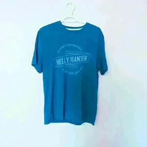 Helly Hansen, crew neck T-shirt, Blue,  Size Medium
